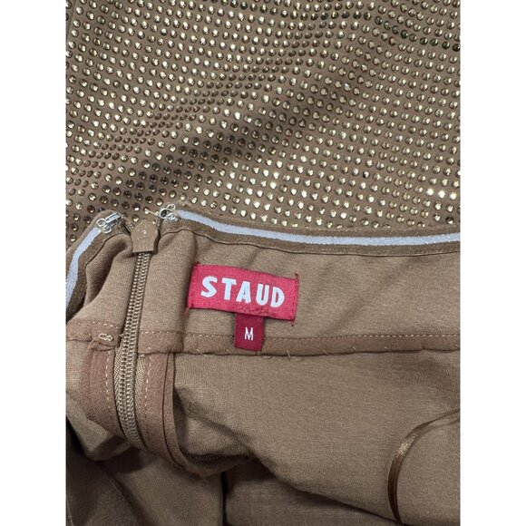 STAUD Finches Mini Dress in Mocha - Picture 4 of 4